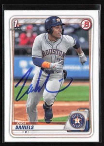 Zach Daniels Signed 2020 Bowman 1st BD-133 Houston Astros Signed Autographed - Picture 1 of 2