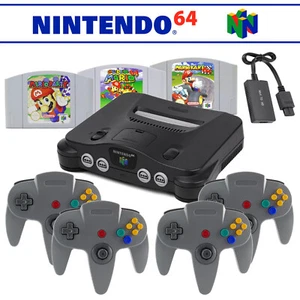 Nintendo 64 N64 Konsole + 1 2 3 4 Controller ๐ฎโ
 Mario-Klassiker & HDMI Auswahl - Afbeelding 1 van 8