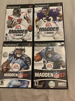 Lote De 4 Juegos PS2 PlayStation2 Madden 2004, Madden 2005, Madden 07, Madden 08 Foto 1 de 4