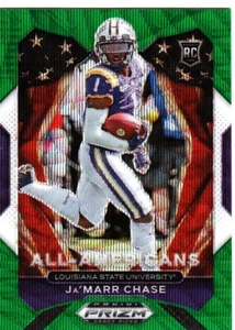 Ja'Marr Chase 2021 Panini Prizm Draft Picks Green Wave Prizm SP #185 Rookie - Picture 1 of 1