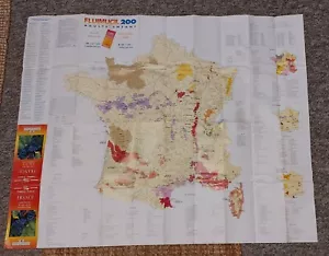 Folded France Map Wines and Brandy with Designation of Origin / Regions - Imagen 1 de 10