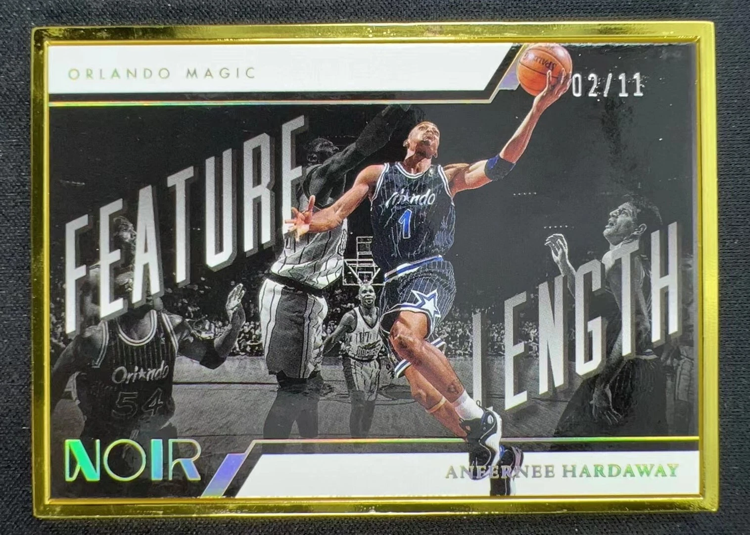 2022-23 Panini Noir Anfernee Hardaway #266 Feature Length Metal Frame FOTL /11