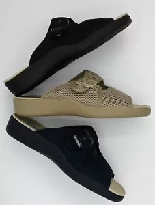 Ladies Scuff Slipper - DeValverde 186 Scuff - Arena Marino Negro - Picture 1 of 12