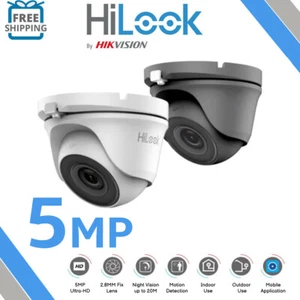 5MP HILOOK HIZONE PRO CCTV DOME SECURITY HIKVISION CAMERA FULL-HD IP66 20M IR - Picture 1 of 6