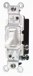 Leviton Mfg S08-CS120-02W White Commercial Grade AC Quiet Switches Toggle - Picture 1 of 1