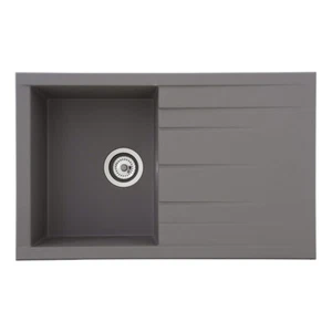 Fregadero empotrado Respekta Houston 80x50x21 cm, gris hormigón fregadero fregadero - Imagen 1 de 5