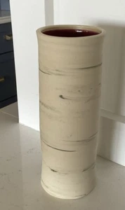 Jarrón de cerámica artística corteza de abedul piedra común cerámica Melbourne FL - Imagen 1 de 6