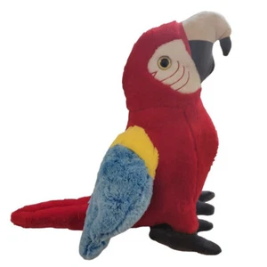 Large Plush Scarlet Macaw Parrot Giant Jumbo 24 inches Stuffed Animal - Picture 1 of 6