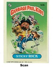 "STICKY RICK"  (#123b)  Topps Garbage Pail Kids Sticker Card  #R710