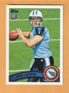 Jake Locker Tennessee Titans 2011 Topps #430 RC Washington Huskies - Imagen 1 de 2