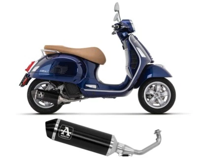 Scarico Completo Arrow Urban Alluminio Nero PIAGGIO VESPA GTS 125IE 2021 > 2023 - Immagine 1 di 4