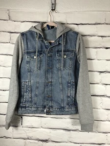 Chaqueta de Jean H&M “Dividida” Gris/Azul Unisex Adultos Talla Pequeña - Imagen 1 de 7