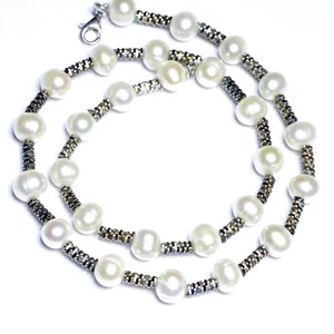 2.Wahl 925 Silber Perlenkette Folklore Antikstyle 925 Elemente Trachtenschmuck - Bild 1 von 6
