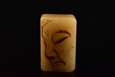 S3734: Piedra japonesa jade/joyas en forma de persona Chop material sello sellos Foto 1 de 4