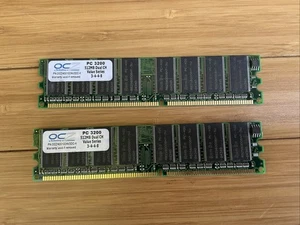 1GB Kit (2 x 512MB) OCZ OCZ400512V25 PC3200 400MHz DDR1 Non-ECC Desktop Memory - Picture 1 of 2