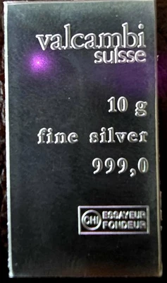 🔥Valcambi Suisse 15 Grams Fine Silver .999,O. (1) 10gram And (5) 1 Gram Bars🔥 - Image 1 of 4
