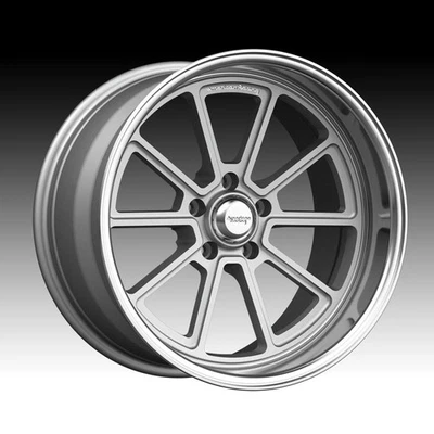 4/American Racing Vintage VN510 Draft Silver 20x10 5x4.75 6mm (VN51021034406) - Image 1 of 3