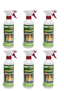 6pz DIAVOLINA SUPERVETRO spray detergente per i vetri di stufe e camini 6x500ml - Foto 1 di 2