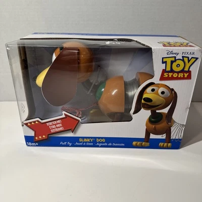 Disney•Pixar's Toy Story Slinky Dog Pull Toy Caminar Primavera Juguete Edades 18 meses + NUEVO Foto 1 de 4