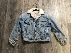 Giacca jeans Levis giovane media foderata sherpa bambino denim - Foto 1 di 12