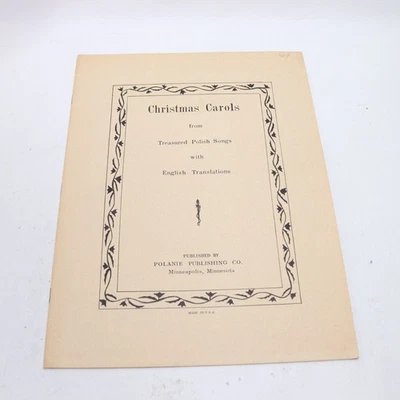 Christmas Carols Treasured Polish Songs Piano Voice Sheet Music English Translat - Image 1 of 4