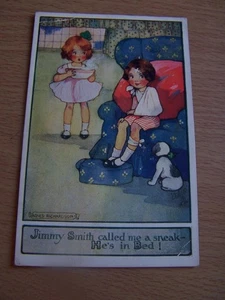 Agnes Richardson Vintage Postkarte Jimmy Smith nannte mich einen Schleicher, der unsere Kinder steckt - Bild 1 von 2