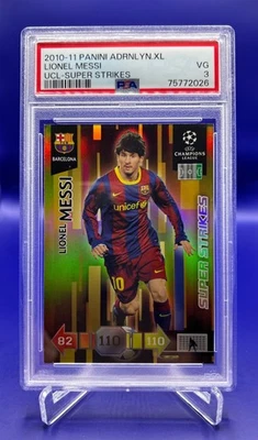 2010-11 Panini Adrenalyn UCL Super Strikes, Messi FC Barcelona PSA Foto 1 de 2