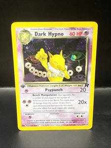 Pokémon Hipno Oscuro Juego de Cartas Coleccionables Holo Carta Rara 9/82 - Imagen 1 de 6