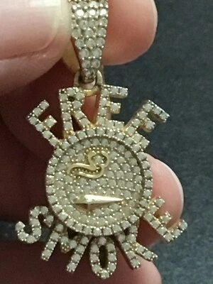 Icejewlz 925 Sterling Silver Pendant “Free Smoke” With CZ Inlay Stones - Изображение 1 из 4