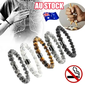 Triple Protection Cessation Bracelets 8MM Magnet Bracelet HG - Picture 1 of 13