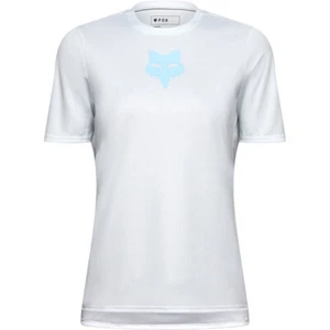 Fox Racing Women's Ranger Fox Head Jersey Small Pale Blue - Picture 1 of 7