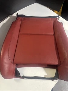 08-13 BMW E82 E88 135i Front Drivers LOWER Seat Cushion Red Leather M Sport - Picture 1 of 5