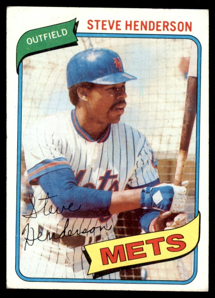 1980 TOPPS STEVE HENDERSON NEW YORK METS #299 - Image 1 of 2