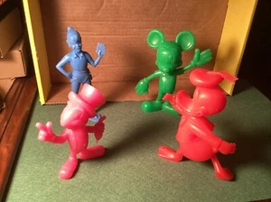 Vintage Marx Toys,Walt Disney Figures, Lot Of 4 Items,plastic - Picture 1 of 9