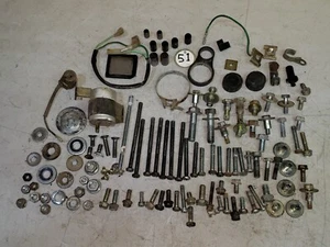 OEM 1979 HONDA XL100 FULL BIKE & MOTOR TEARDOWN BOLTS & MISC HAREWARE - Picture 1 of 9