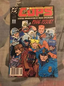 COPS #15 Final Issue Newsstand Low Print Run DC Comics 1989 - Picture 1 of 2