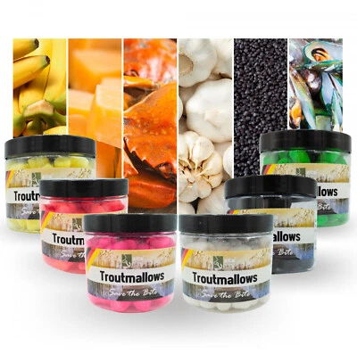 Troutmallows Bundle Marshmallow UV Forellenköder 6 Aromen Set Zite Fishing - Bild 1 von 4
