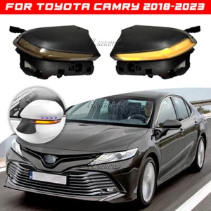 2x Sequential Wing Side Mirror Turn Signal Lamp Light For Toyota Camry 2018-2023 - Picture 1 of 13