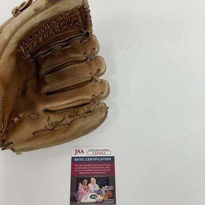 Frank Robinson Signed 1970's Macgregor Game Model Baseball Glove JSA COA - Image 1 of 4