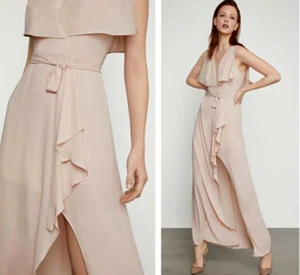 NUEVO BCBG MAX AZRIA VESTIDO SUPERPUESTO MANGA HENDIDA ROSA DESNUDO WQR6229835 TALLA 6 $298.00 - Imagen 1 de 8