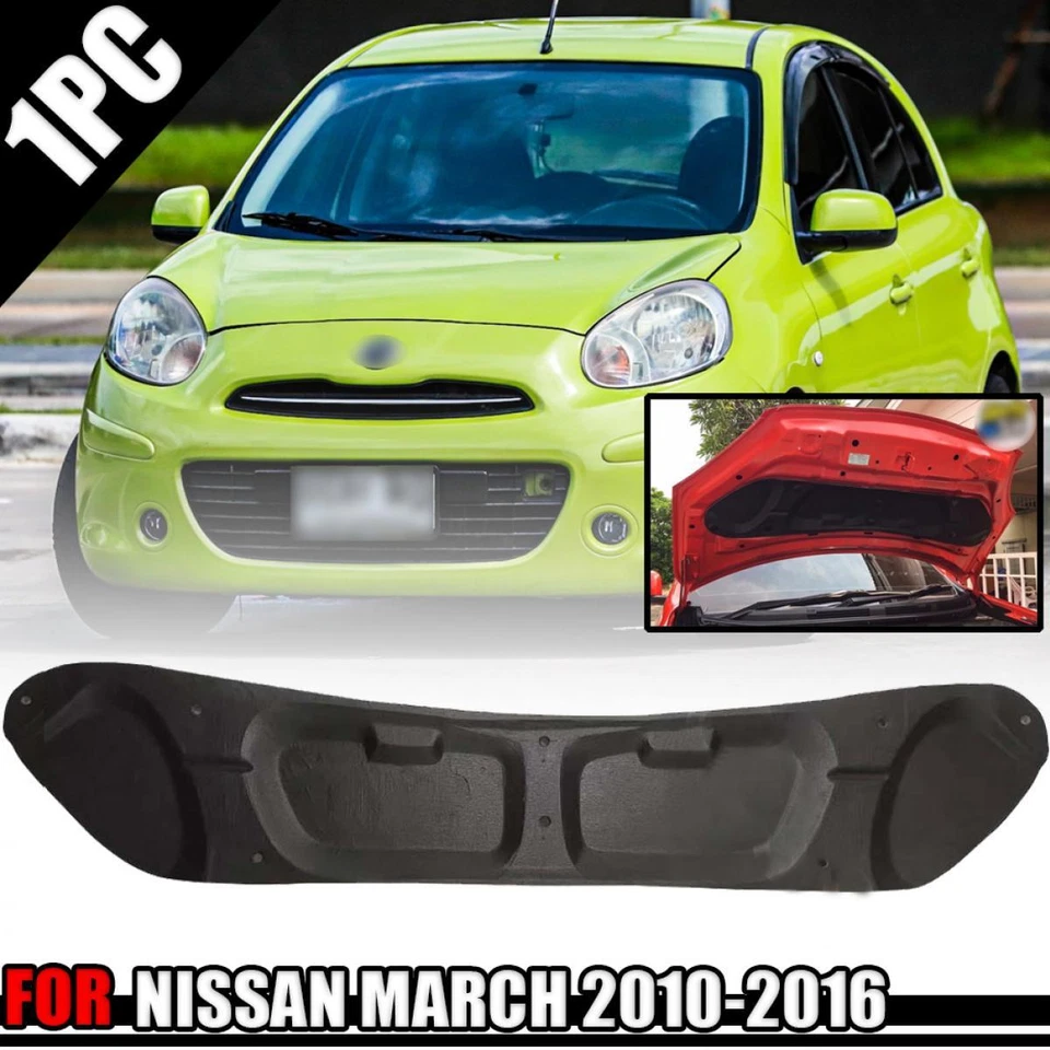 Protector aislante térmico capó para Nissan March Micra K13 Hatchback 2010-16 Foto 1 de 4