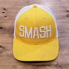 The Nash Collection Hat Cap Snapback Yellow White SMASH Spell Out One Size