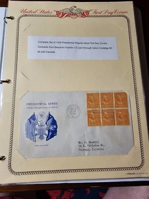 Presidential 1938 FDC RARE PREXIES - Image 1 of 4