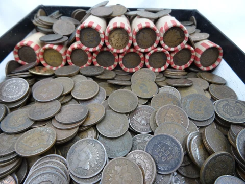 Roll of 50 Indian Head Cents 1880-1909 Circulated G/VG+ Penny Cover