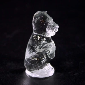Statuina Agata Cane Scottie Vetro Begging Alley anni '30 Pennsboro Marble Company - Foto 1 di 12