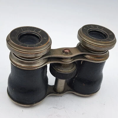 Belle paire de Jumelles de Théatre - IRIS PARIS - gainage cuir noir -1920 - Photo 1/4