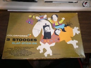 1959 Three Stooges Colorforms Set 99% complete nice original box - Picture 1 of 7