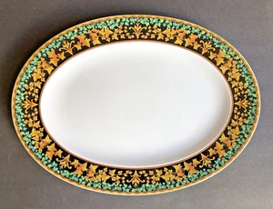 Rosenthal~PIATTO/PIATTO DA PORTATA VERSACE ""EDERA D'ORO"" OVALE 13,5"" X 10~Nuovo - Foto 1 di 5