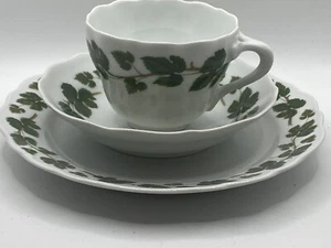 Hutschenreuther Maria Theresia Weinlaub Kaffeegedeck 3-teilig Porzellan - Bild 1 von 4