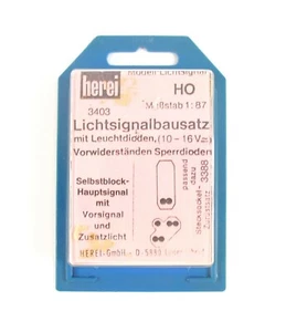 herei 3403 Bausatz Selbstblock-Hauptsignal mit Vorsignal und Zusatzlicht 1:87 H0 - Picture 1 of 1
